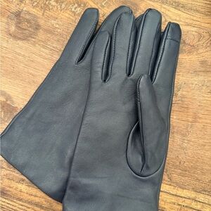 EZ Touch Screen Leather Cashmere Lined Gloves